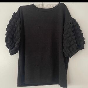The Line Of Style Black Blouse size Large